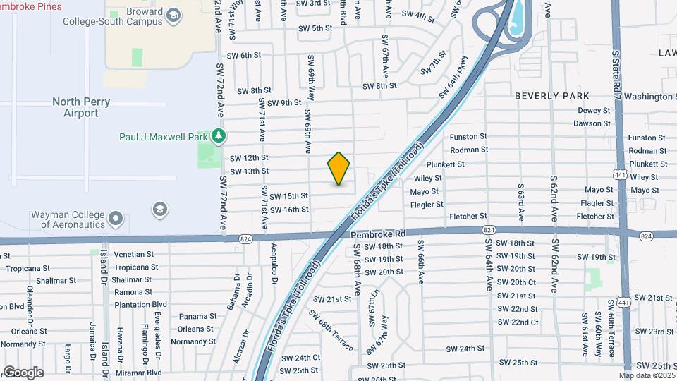 6819 SW 15th St Map and Location Details