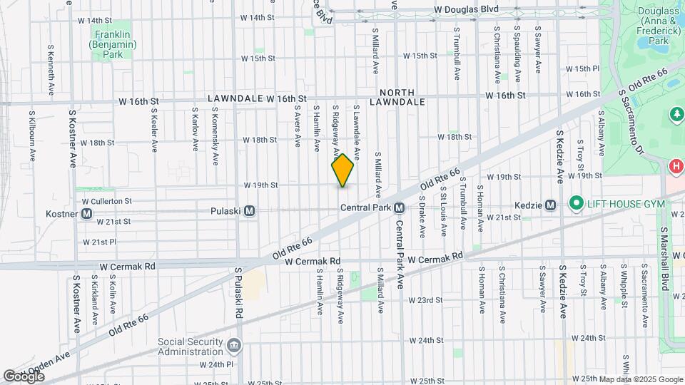 1911 S Ridgeway Ave Map and Location Details