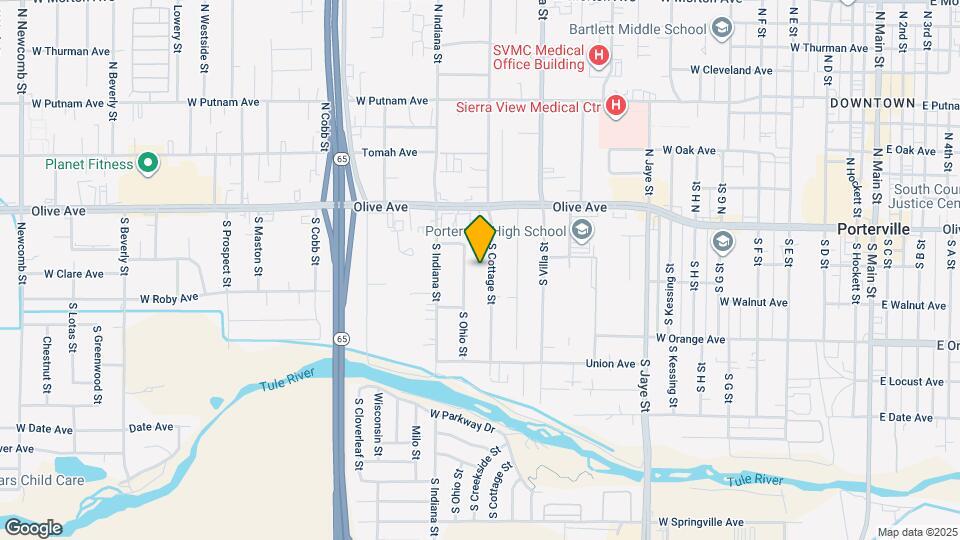 1017 W Orange Ave Map and Location Details