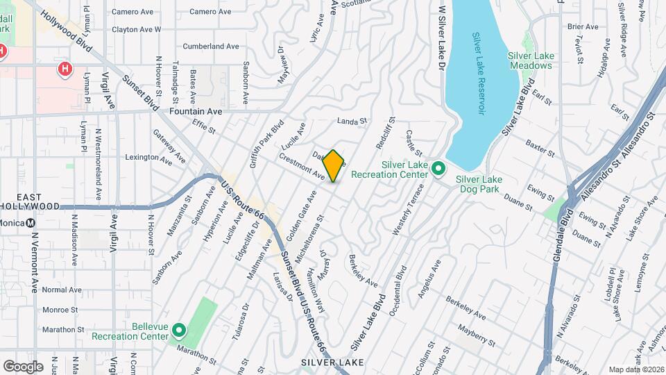 1707 Micheltorena St, Unit #304 - Silver Lake Hills Mapa y Detalles de la Ubicación