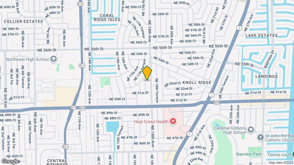 5150 NE 17th Terrace Map and Location Details