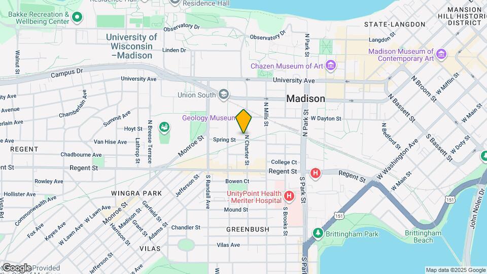 1202 Spring St Map and Location Details