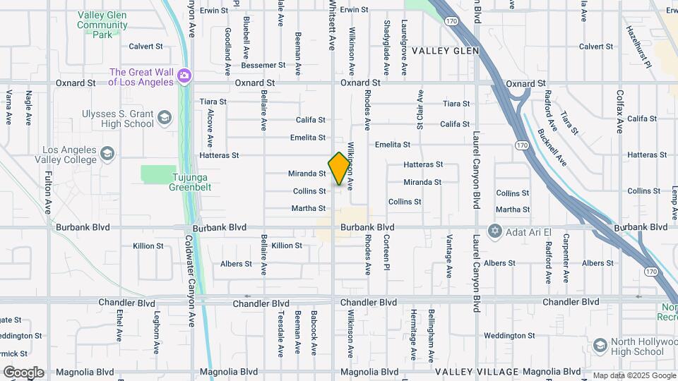 5662 Whitsett Ave Mapa y Detalles de la Ubicación