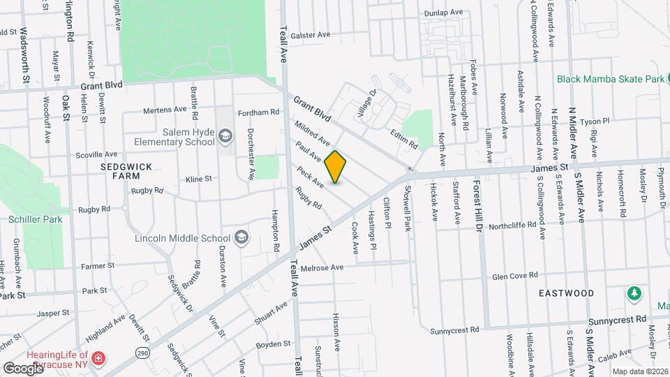 114 Peck Ave Mapa y Detalles de la Ubicación