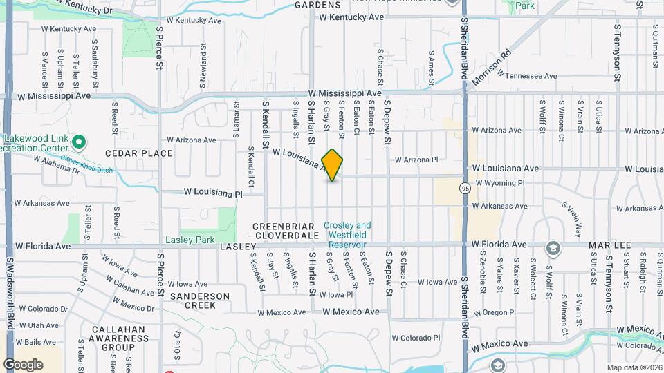 1320 S Gray St Map and Location Details