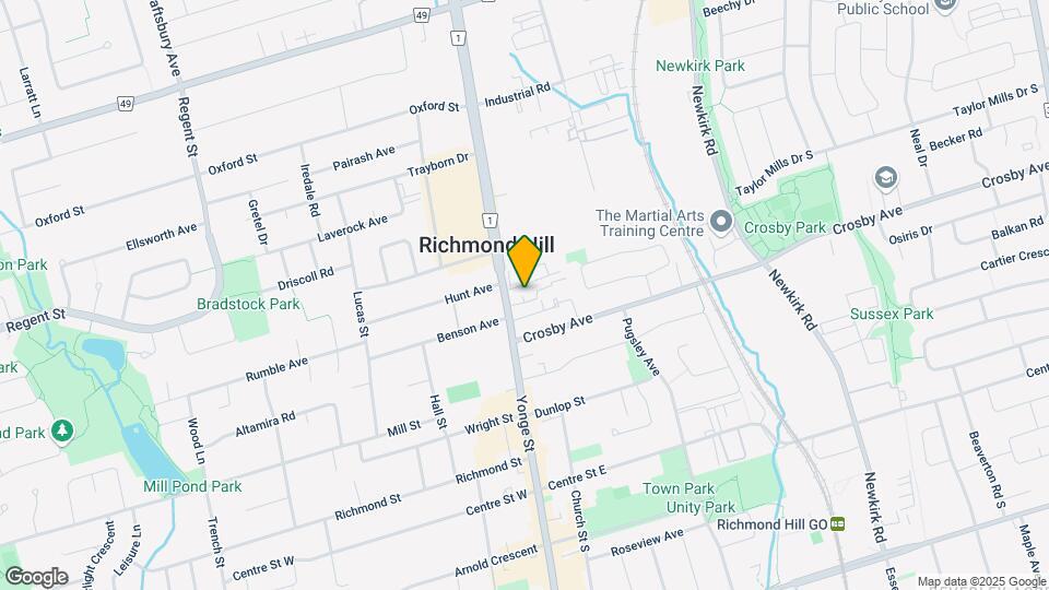 Richmond Hill Housing and Community Hub Map and Location Details