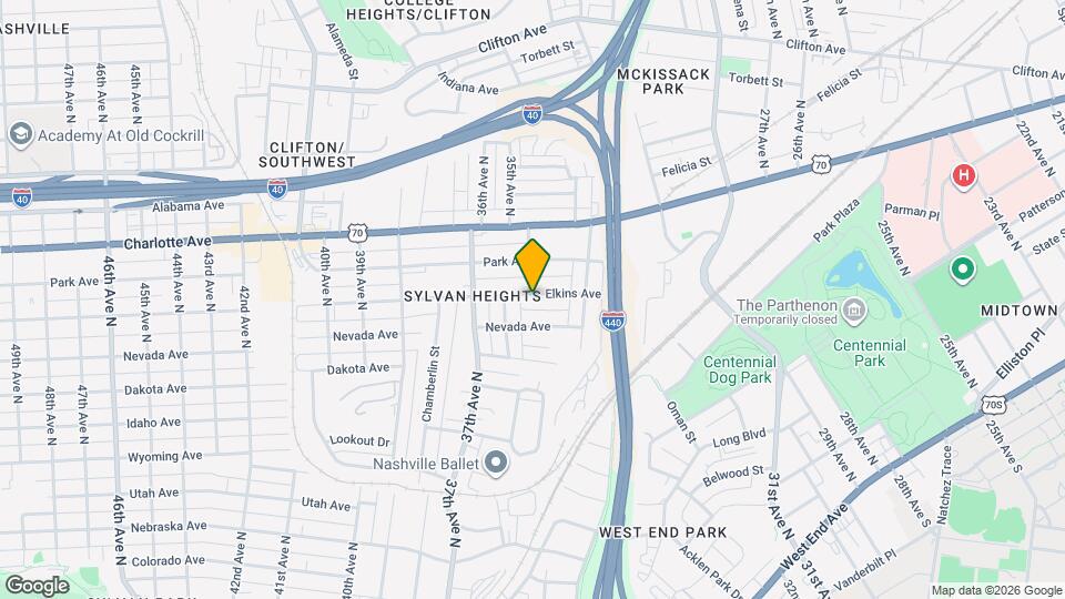 3409 Elkins Ave Map and Location Details