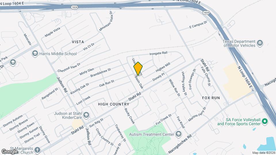 16734 Basin Oak Map and Location Details