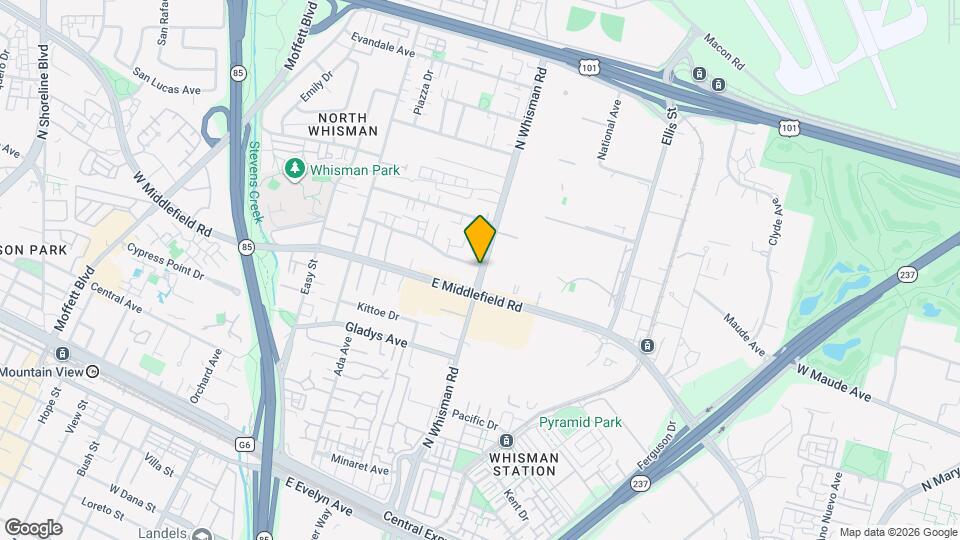 330 N Whisman Rd Map and Location Details