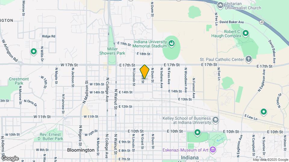 1104 N Grant St Map and Location Details