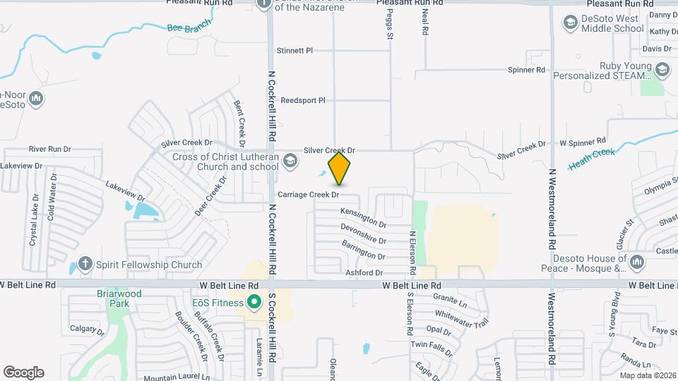 1229 Carriage Creek Dr Map and Location Details