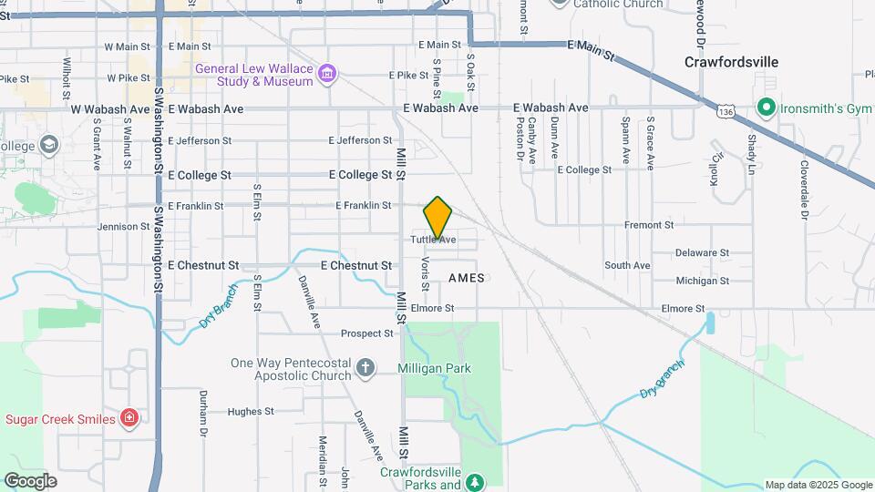 1007 Tuttle Ave Map and Location Details