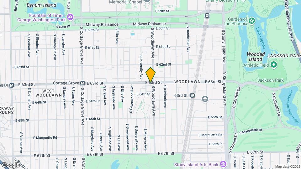1165 E 63rd St Map and Location Details
