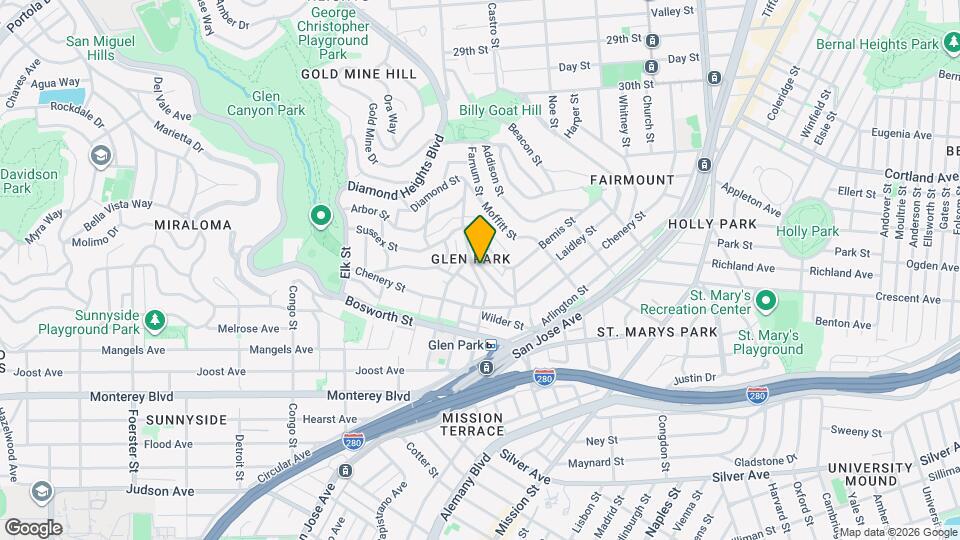 2713 Diamond St Map and Location Details