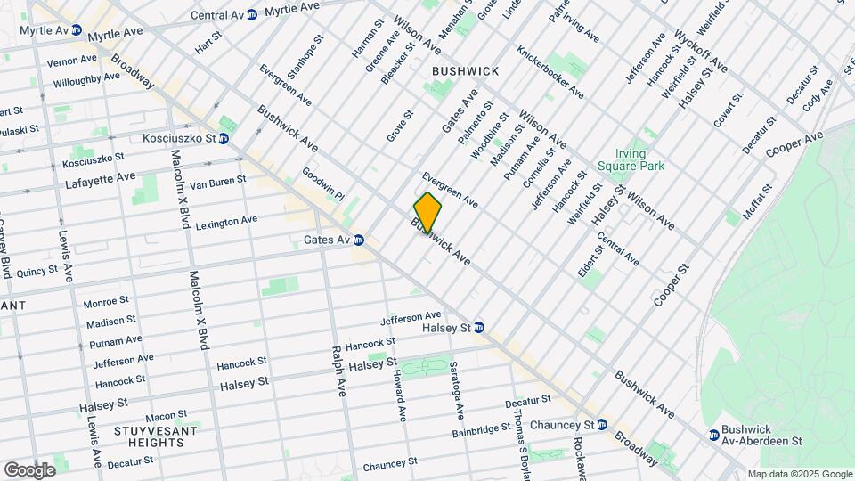 1116 Bushwick Ave Mapa y Detalles de la Ubicación