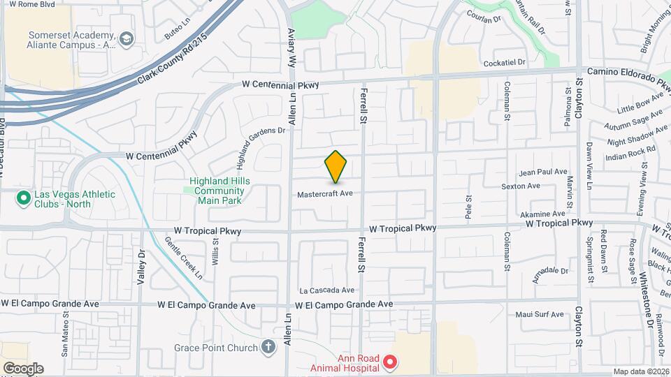 3412 Mastercraft Ave Map and Location Details