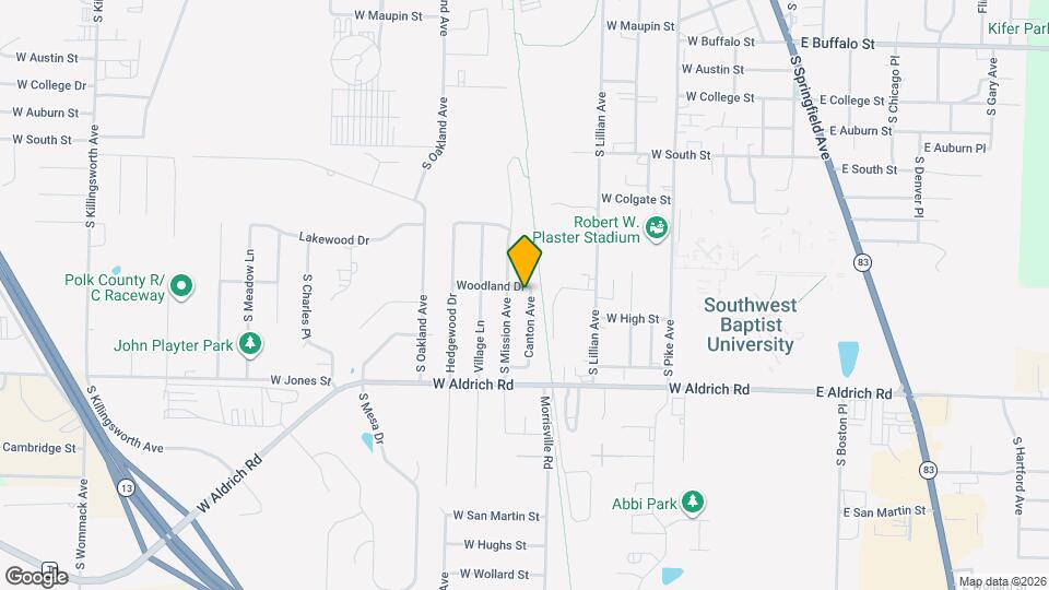 1505 Canton Ave Map and Location Details