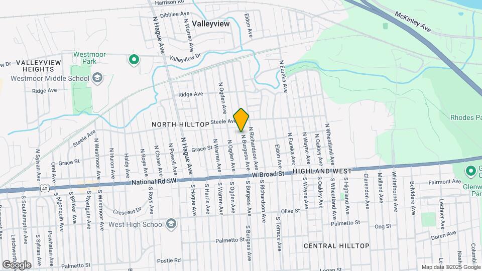 127 N Burgess Ave Map and Location Details