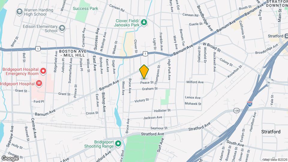 192 Peace St Map and Location Details