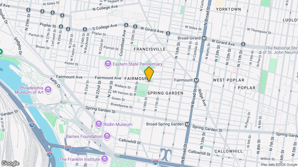 627 N 18th St Map and Location Details