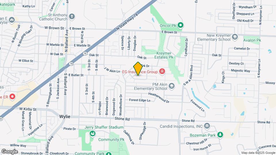 205 Cedar Ridge Dr Map and Location Details