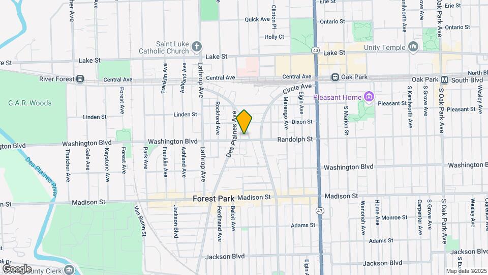7433 Randolph St Map and Location Details