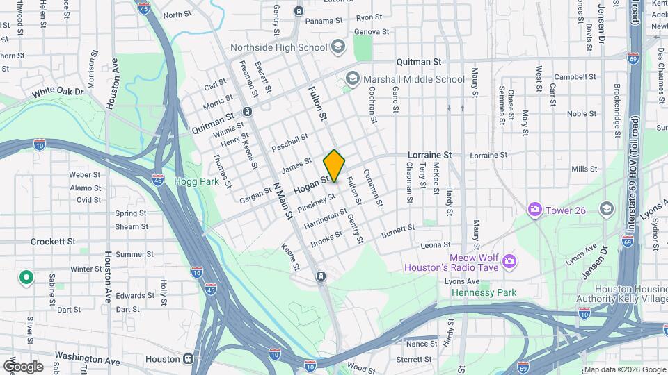 1813 Gentry St Map and Location Details