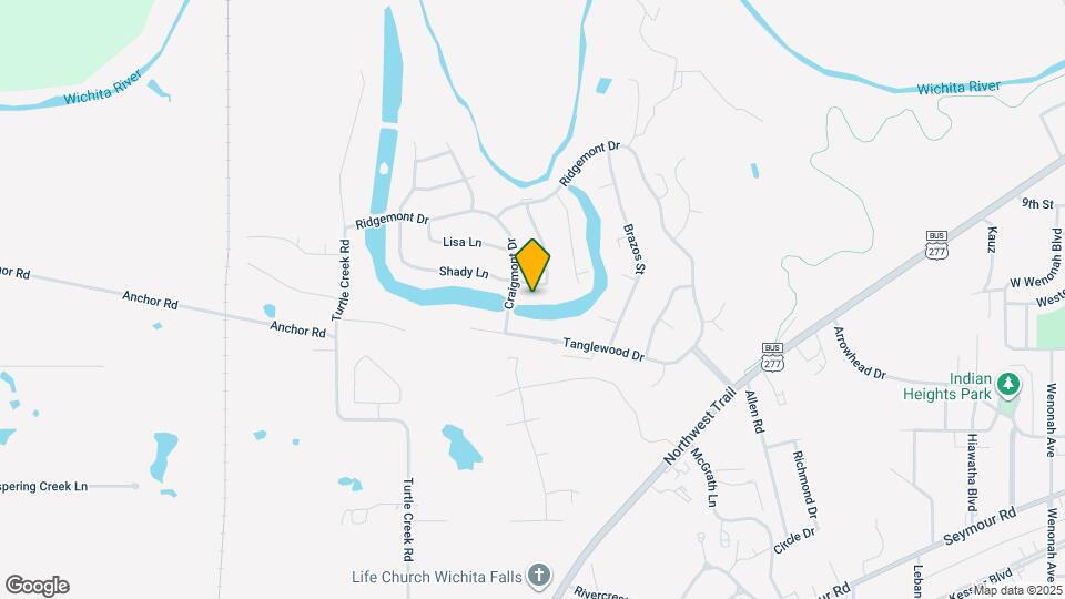 4411 Shady Ln Map and Location Details