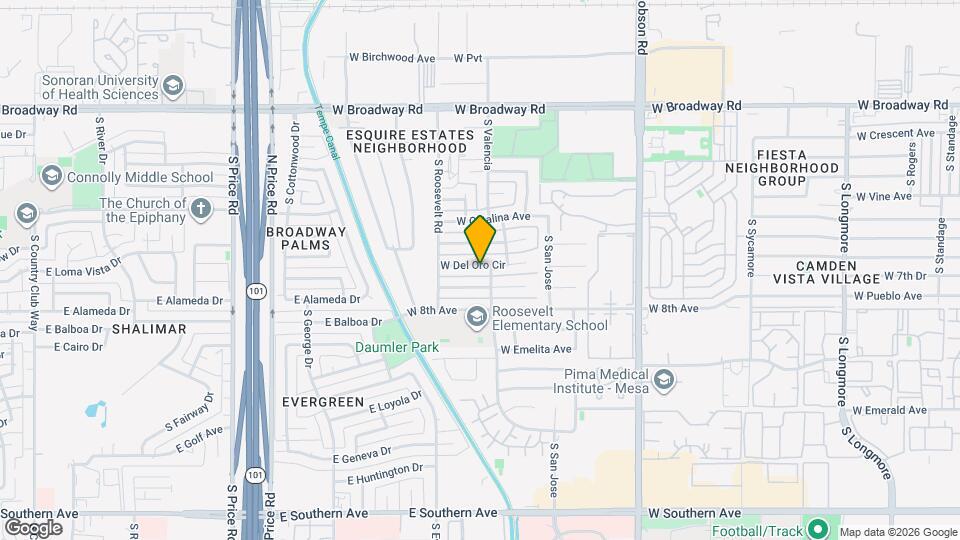 2311 W Del Oro Cir Map and Location Details