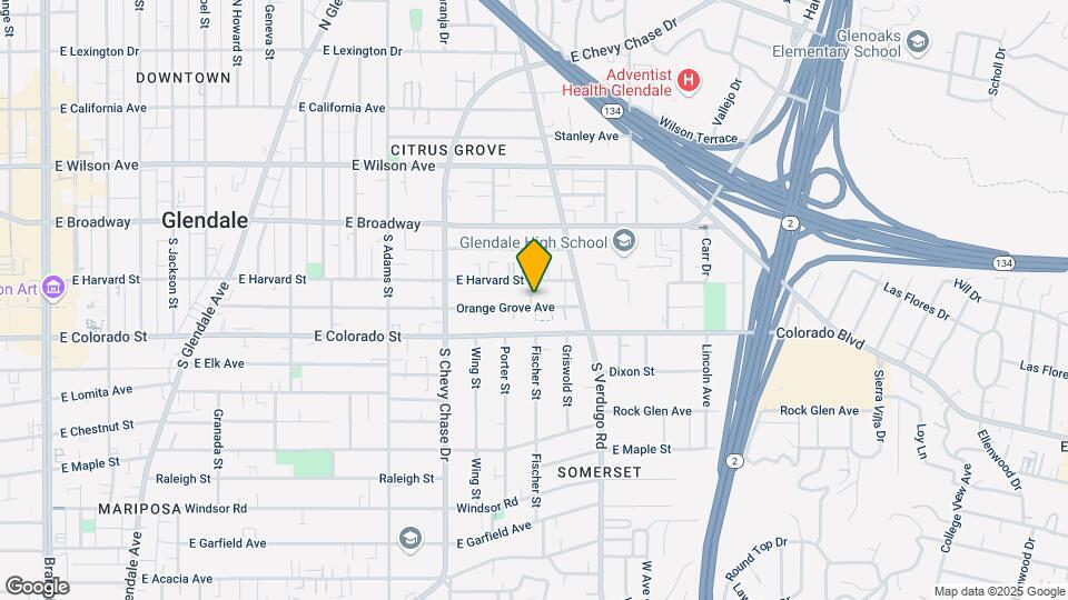 1333 Orange Grove Ave Map and Location Details