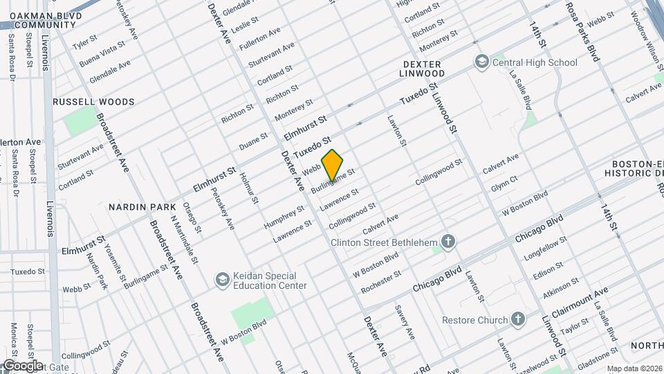 3311 Burlingame St Map and Location Details