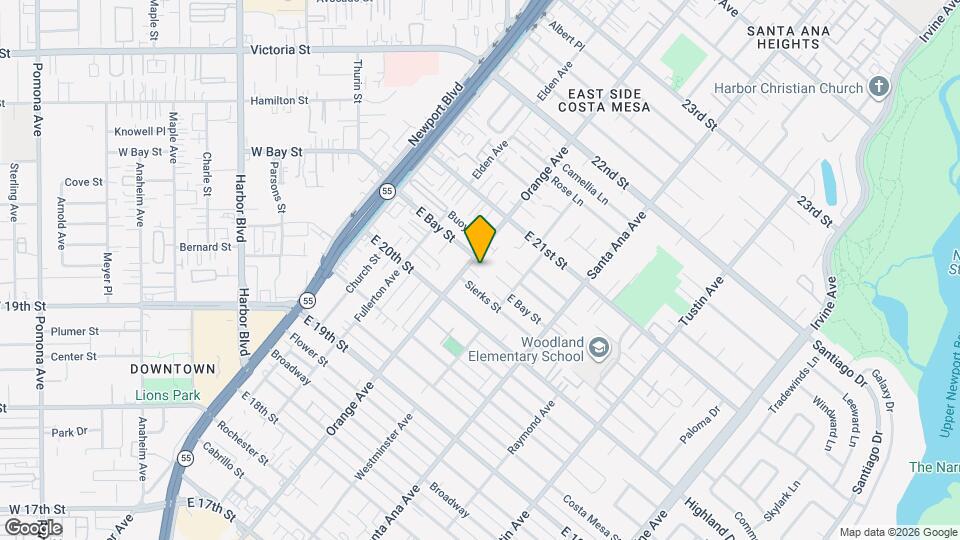 2040 Orange Ave Map and Location Details