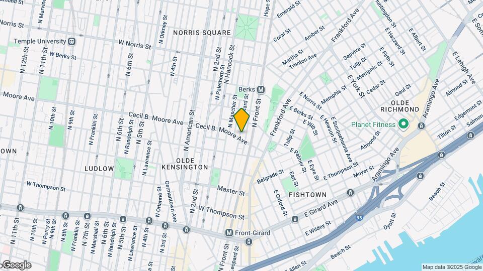 1707 N Howard St Map and Location Details