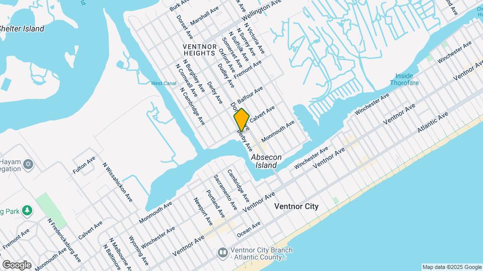 7207 Ventnor Ave Map and Location Details