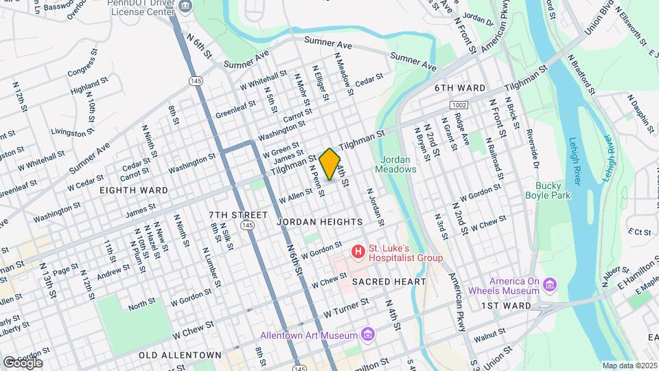 422 W Allen St Map and Location Details