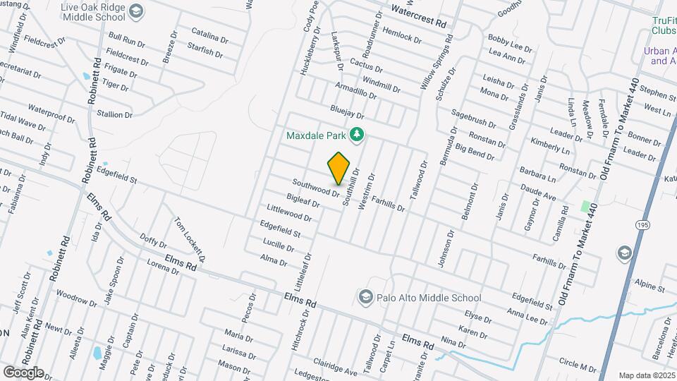 2505 Southwood Dr Map and Location Details