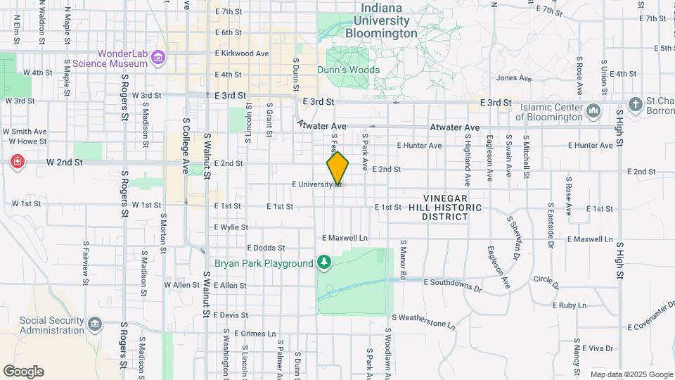 703 S Fess Ave Mapa y Detalles de la Ubicación