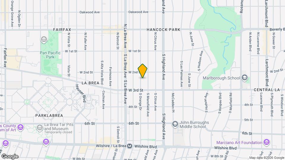 228 S Orange Dr Mapa y Detalles de la Ubicación