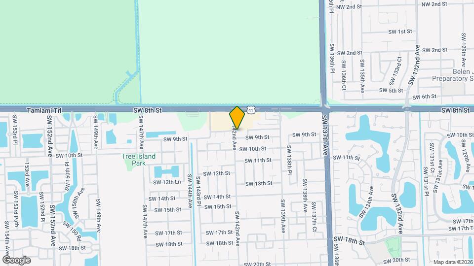 14180 SW 8th Terrace Map and Location Details