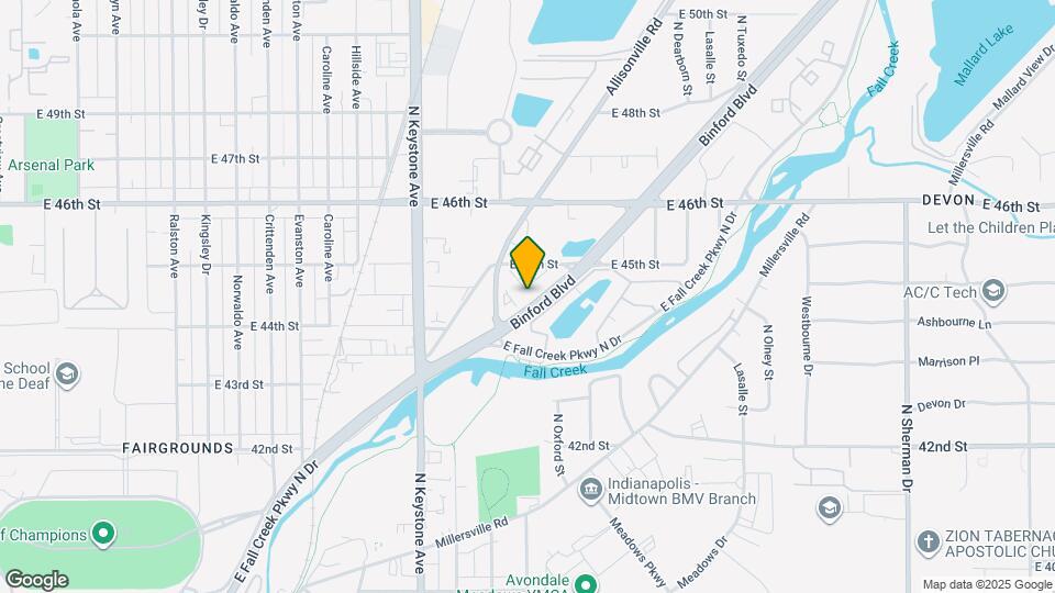 Point on Fall Creek I Mapa y Detalles de la Ubicación