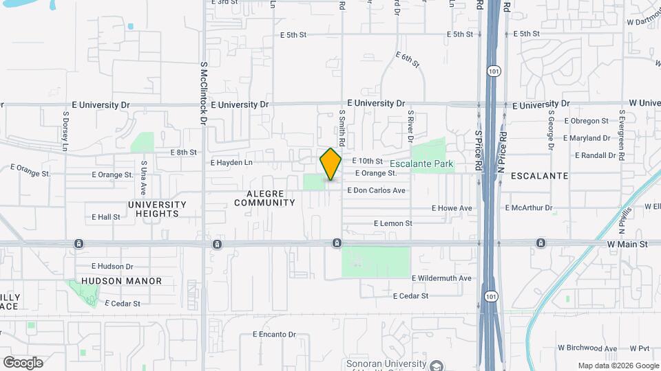 1964 E Don Carlos Ave Mapa y Detalles de la Ubicación