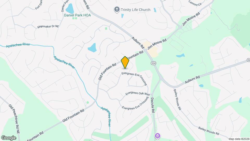 3105 Evergreen Eve Crossing Map and Location Details