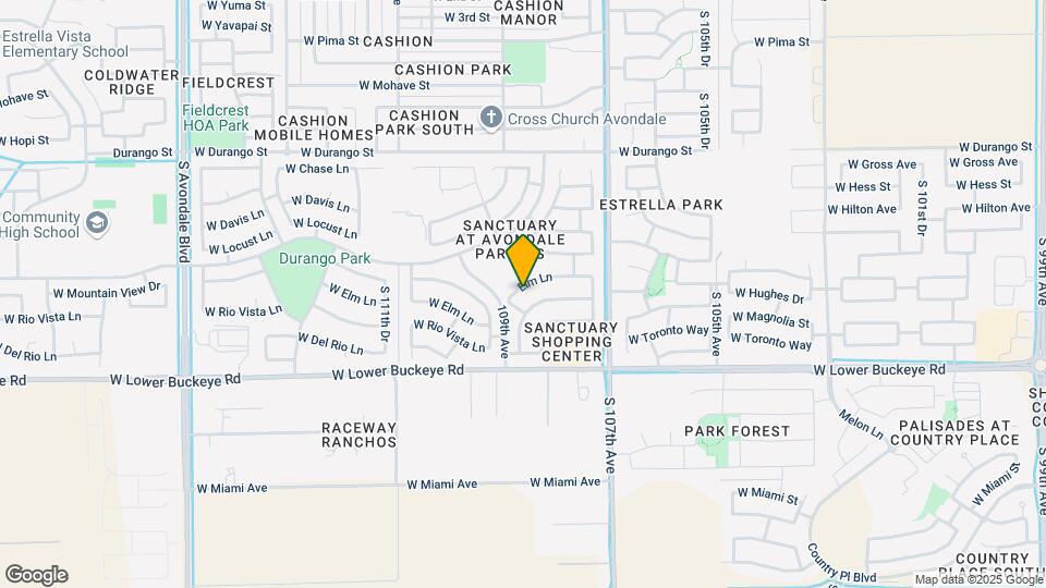 10821 W Elm Ln Map and Location Details