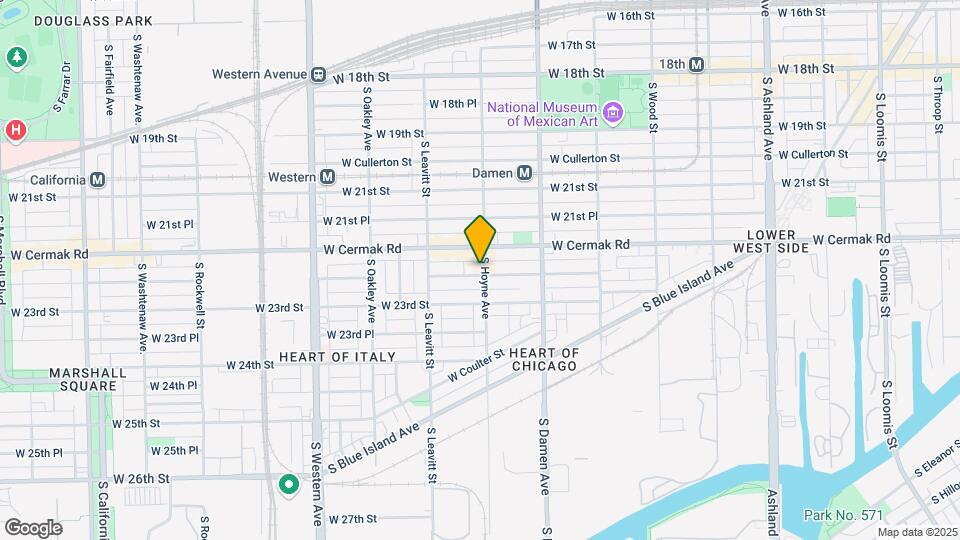 2102 W 22nd Pl, Unit 2 Map and Location Details