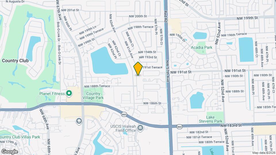 19025 NW 62nd Ave Map and Location Details