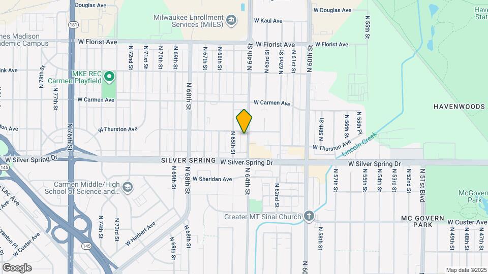 5663 N 64th St Map and Location Details