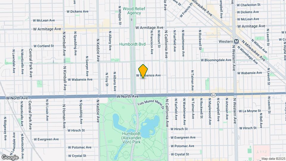 1652 N Richmond St Map and Location Details