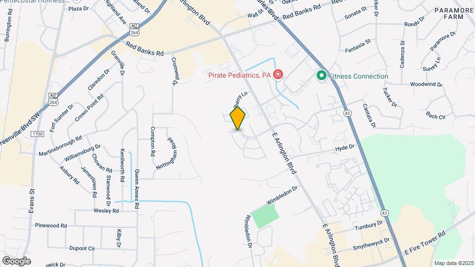 2800 Mulberry Ln Map and Location Details