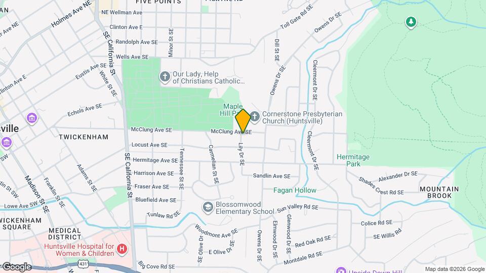 1400 McClung Ave SE Map and Location Details