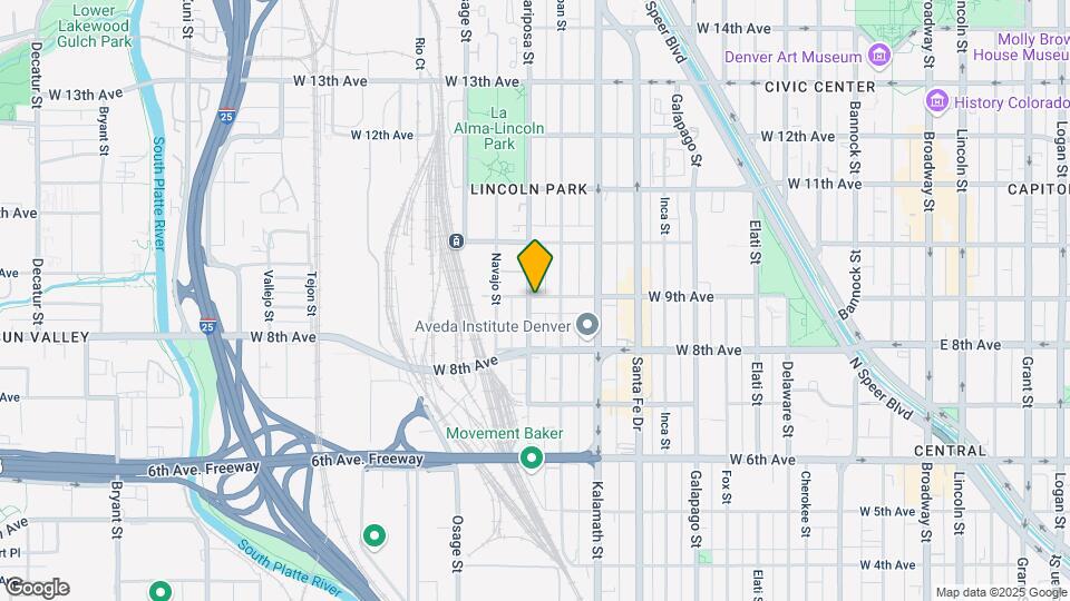 868 Mariposa St Map and Location Details
